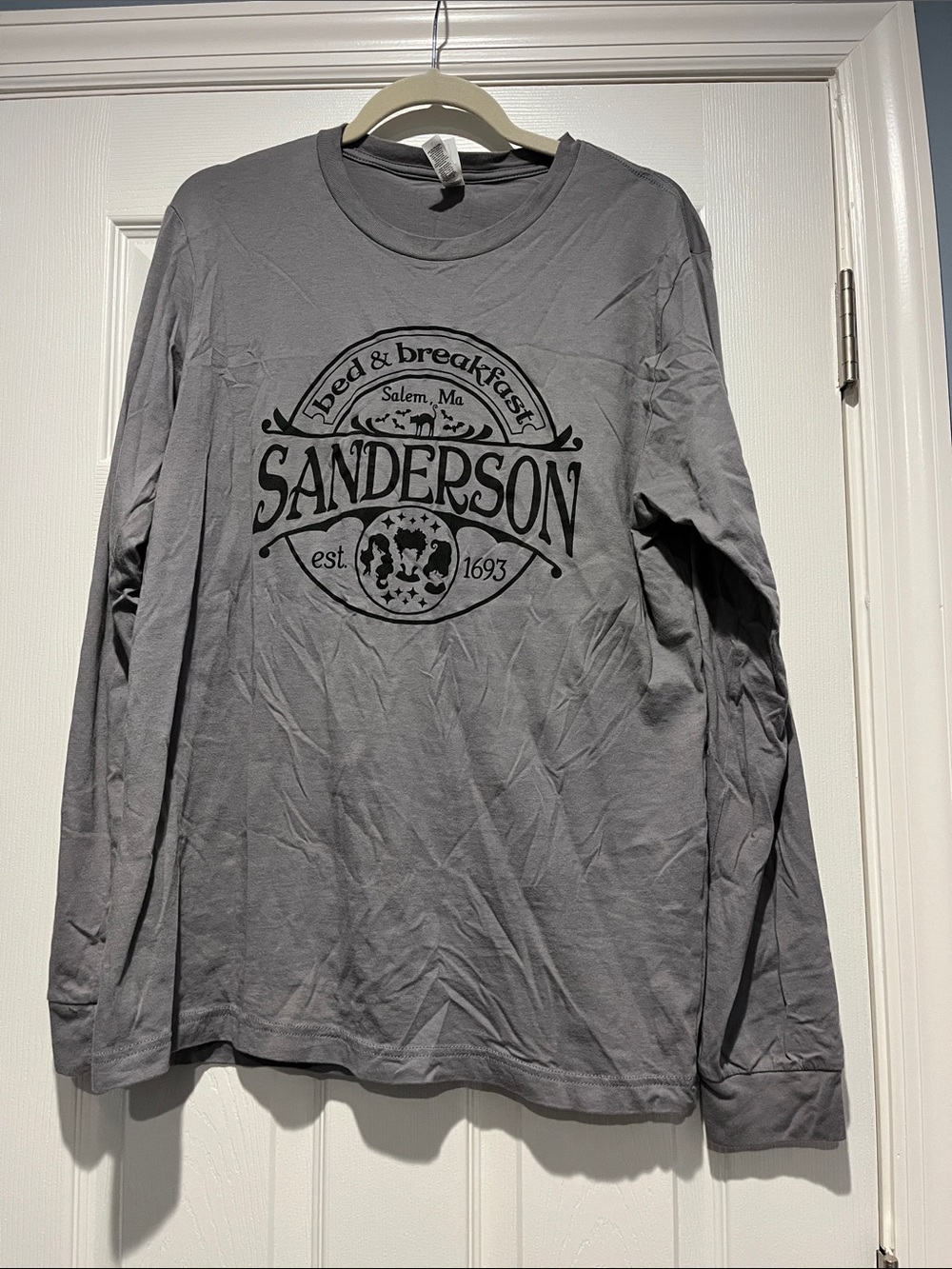 Hocus Pocus Long-Sleeve Sanderson Graphic Tee - Gray